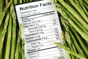 Nutrition,Facts,Of,Raw,Asparagus,With,Asparagus,Background